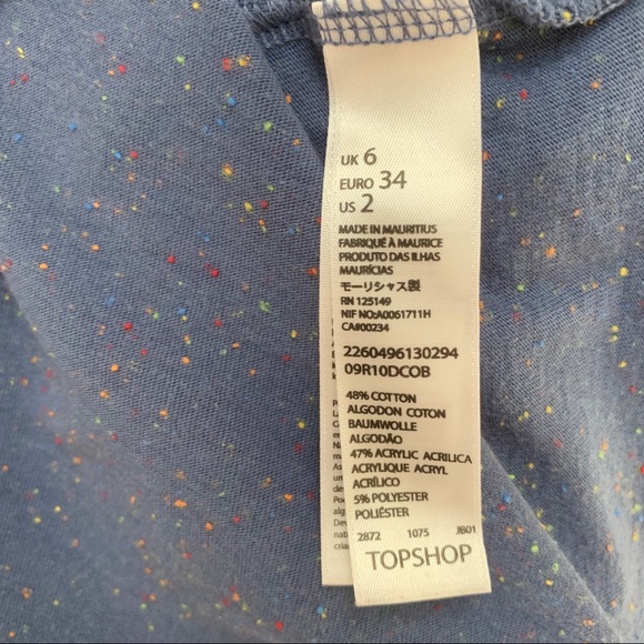 Blue TopShop Tee - Picture 4 of 4